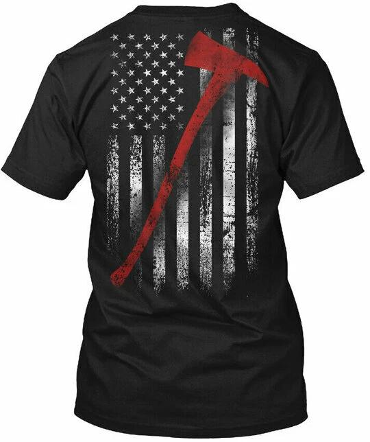 Firefighter Flag T shirt T shirt S
