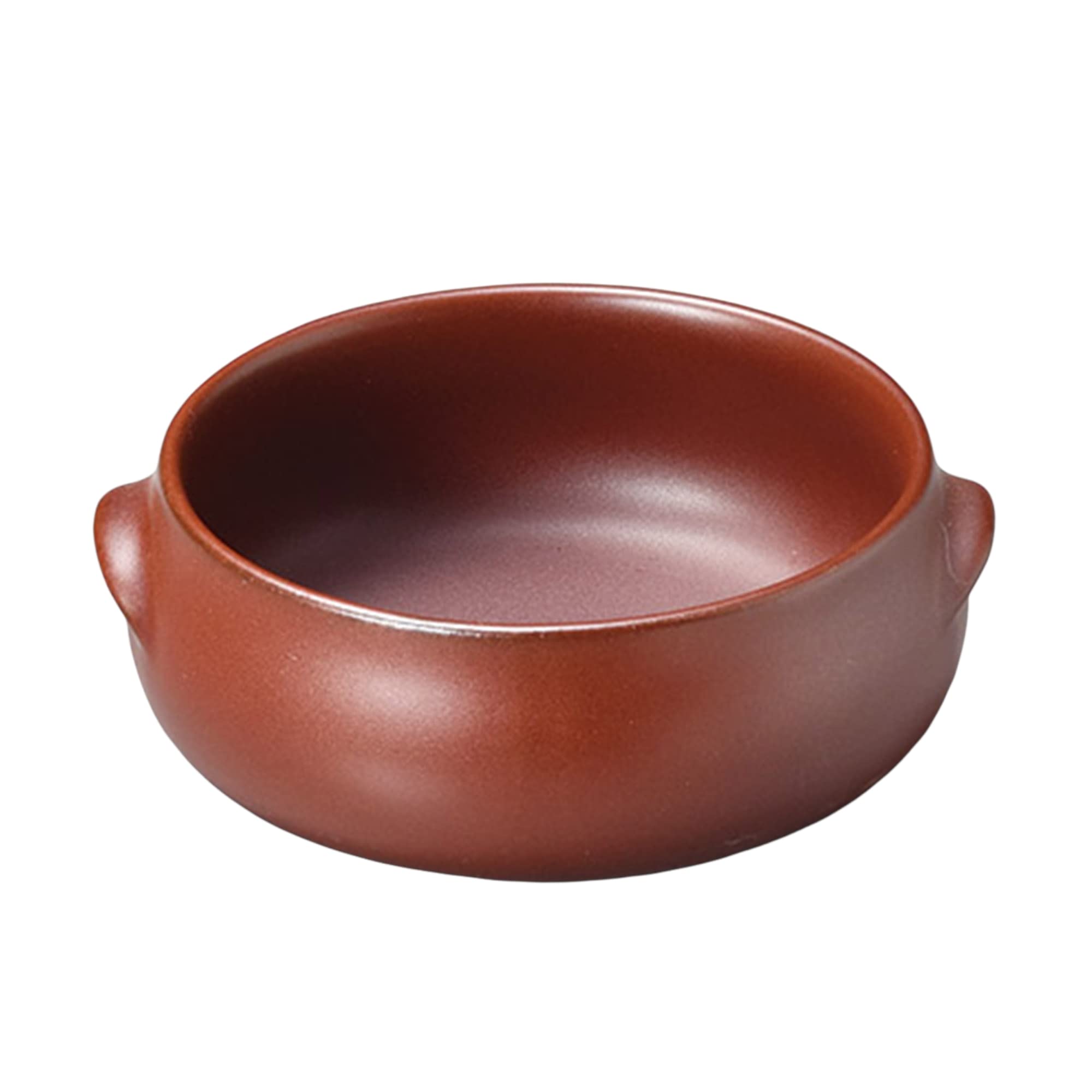 

Iron glaze pot with ears x 16 x 5 (small) [17.3 cm]