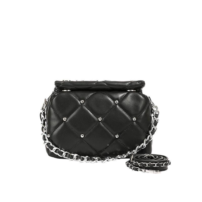 Ielgy Texture Shoulder Messenger Bag Popular Fashion Casual Diamond Chain Bag