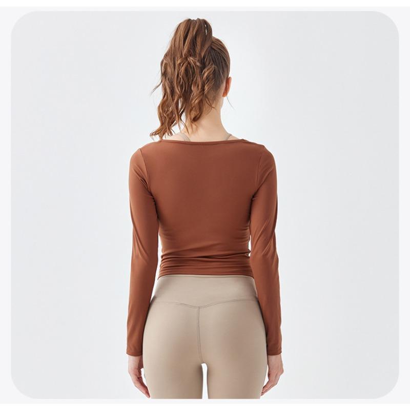 Women's Sports Long Sleeve Slim Fit Yoga Top