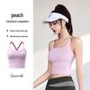 Letní nahý pocit jóga křížená camisola sportovní podprsenka