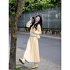 Women's Spring Knit Cardigan & Pleated Skirt Elegant Two-Piece Set