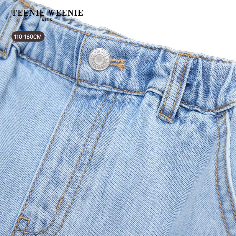 Teenie Weenie Kids Boy's Tencel Blend Denim Work Shorts