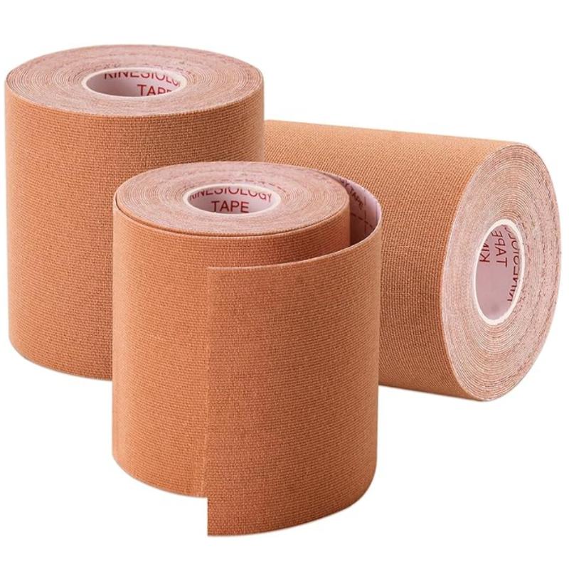 3 Pack Kinesiology Tape, Water Resistant Muscle Support Adhesive Sport Tape for Pain Relief, Latex Free Cotton Elastic Athletic Tape for Joints, Knee, 3pcs