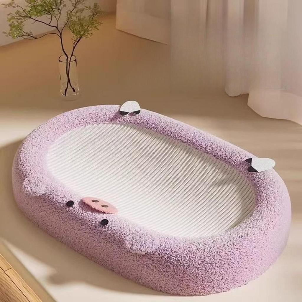 Cat Scratching Board Comfort Round Cats Scratch Pad Wear-resistant Cat Bed Furniture Protector for Rest Play Training Indoor