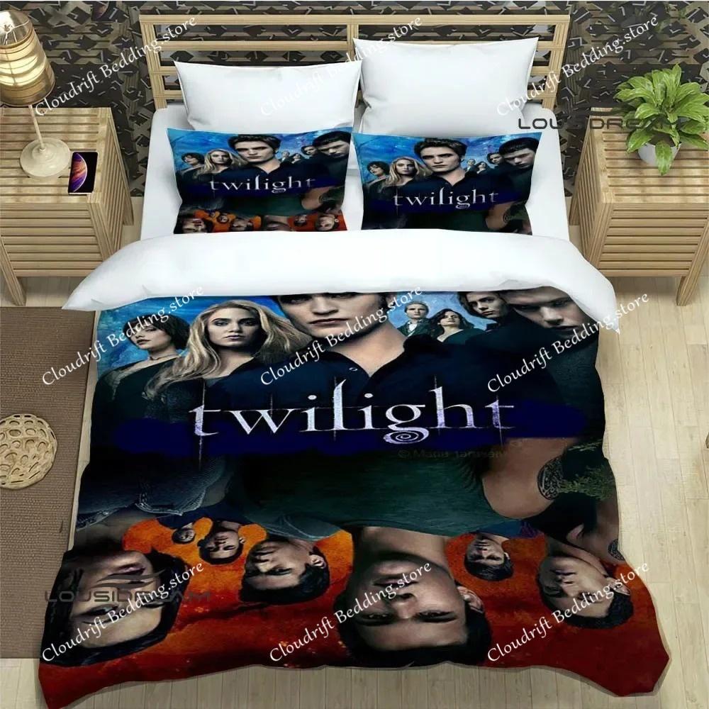 Die Twilight Saga Bedruckte Bettwäsche-Sets Exquisites Bettwaren-Set Bettbezug Bettdecke Bettwäsche-Set Luxuriöses Geburtstagsgeschenk