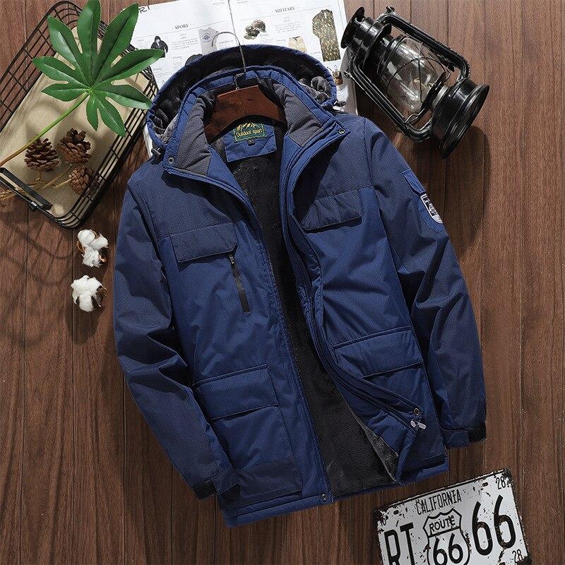 Winter Parkas Men Warm Thick Windproof Jacket Men Quality Multi-pocket Hooded Coat Men's Fashion Waterproof Outwear