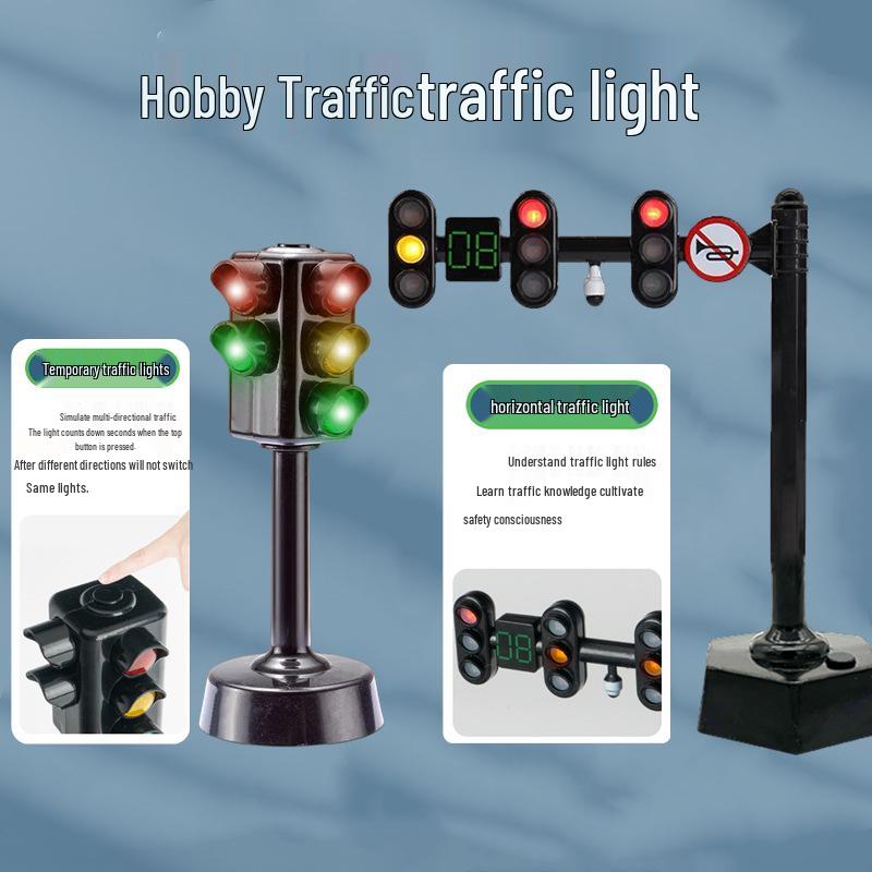 Children's Educational Traffic Signal Toy with Sound and Light