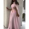 Spring Women's Sexy Chiffon Beaded Cape Evening Gown, European & American Style Formal Dress for Crossborder