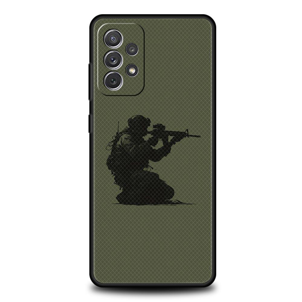 Military Army Special Forces Phone Case For Samsung Galaxy A17 A07 A55 A35 A25 A15 A05 A33 A31 A23 A21s A41 A73 A53 A51 A71Cover