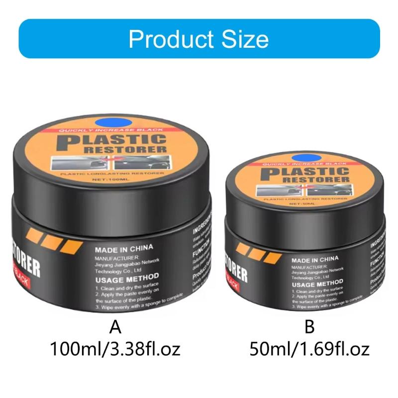 50/100ml Plastic Plating Refurbishing Agent Plastic Restorer Refurbish Agent for Interior Plastic Parts Coating Agent