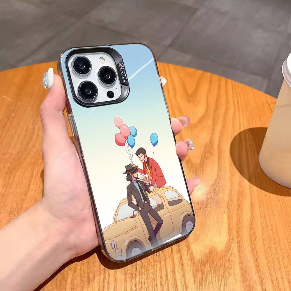 L-Lupin the Third Phone Case For iPhone17,16,15,14,13,12,11,Pro,MAX White Matte Shockproof Cover