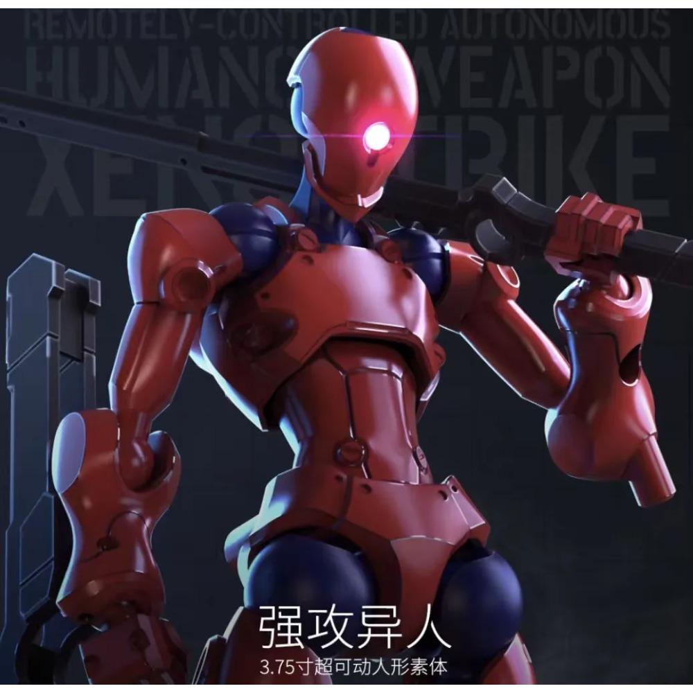 Sheik Festland 3MIN Projekt A 1/18 Swift Wolf Angriffs-Mecha, Baubar Gelenkige Actionfigur Modellbausatz Mehrfarbige Optionen