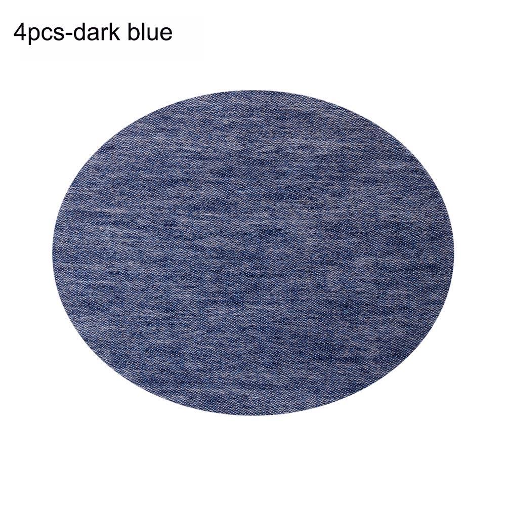 4/12Pcs Elbow Fabric Jeans Iron-on Patches Clothes DIY Repair Pants Knee Applique Apparel Self-adhesive Hole Repair Patch