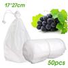 Fruit Protection Bags with Drawstring Fruit Tree Netting Cover Organza Mesh Tomato Bags Pest Barrier for Apples Mango Grape 50pc