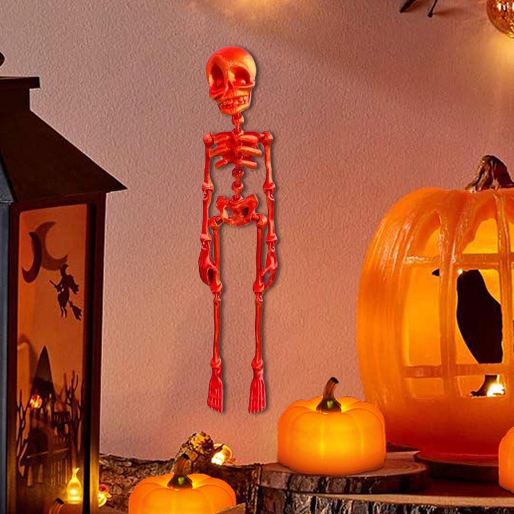 Skeleton Fridge Magnets Halloween Poseable Skeleton Decorative Magnets Cool Skull Decor Funny Spooky Stickers Party Supplies
