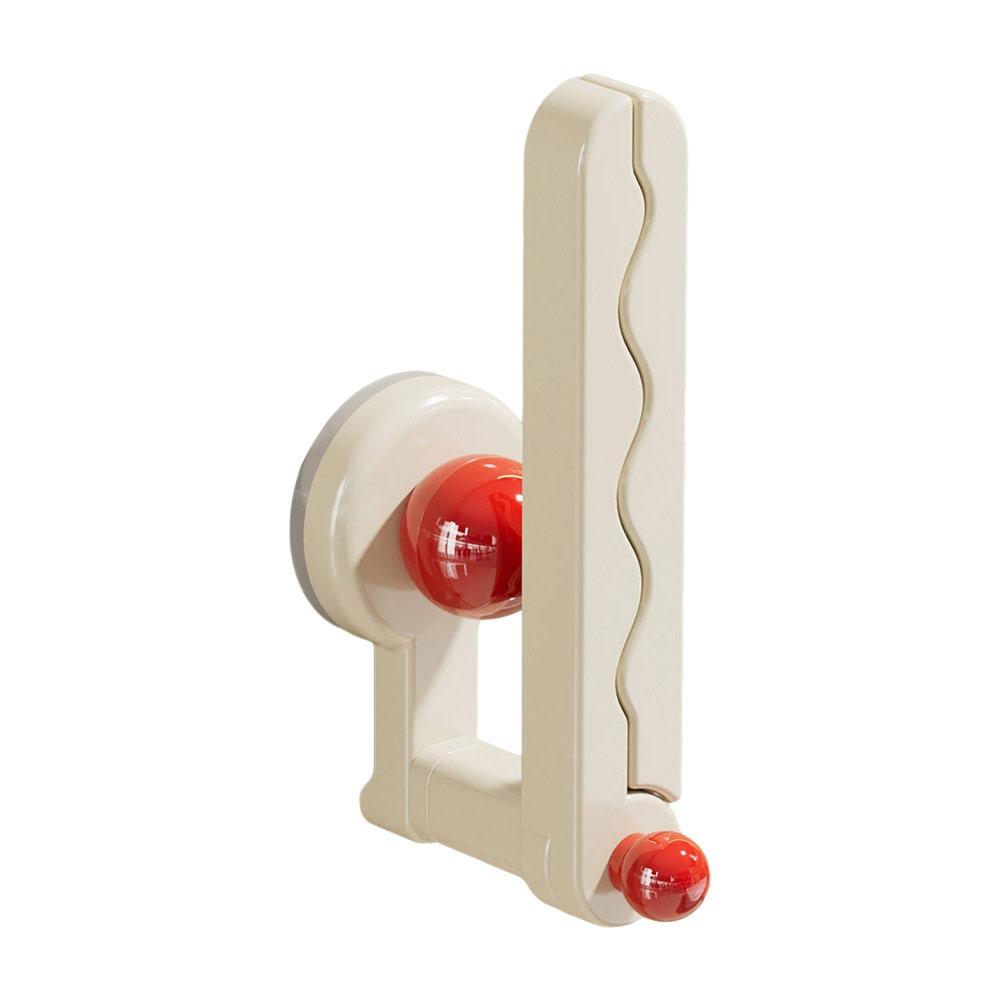 Punch-Free L-Shape Hook Suction-type Foldable Hair Tie Organizer Storage Rack For Hair Hoop Coats Hats Towels Clothes Hook