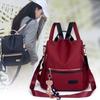 Anti-theft Women Daily Backpack Polyester Contrast Color School Bag Oxford Cloth Daypack Women
