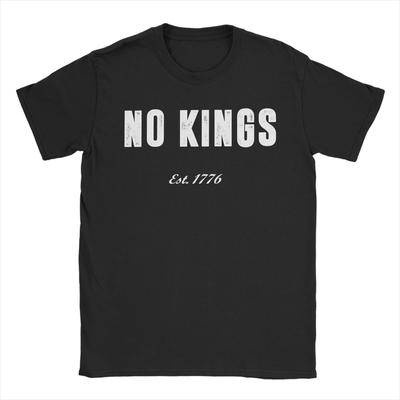 No Kings T Shirt Summer  Cotton T Shirts For Couple Hip Hop Casual Tee Shirt Short Sleeve Streetwear Tees