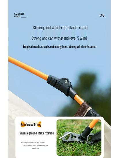 Draagbare Waterdichte Pop-Up Kampeertent met Zonbescherming
