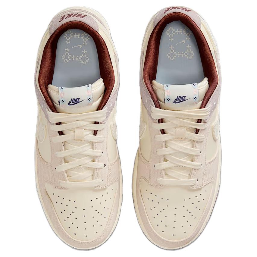 New Nike Dunk Abrasion Resistant Low top Skateboard Shoes Women's Beige Brown IH7353-010