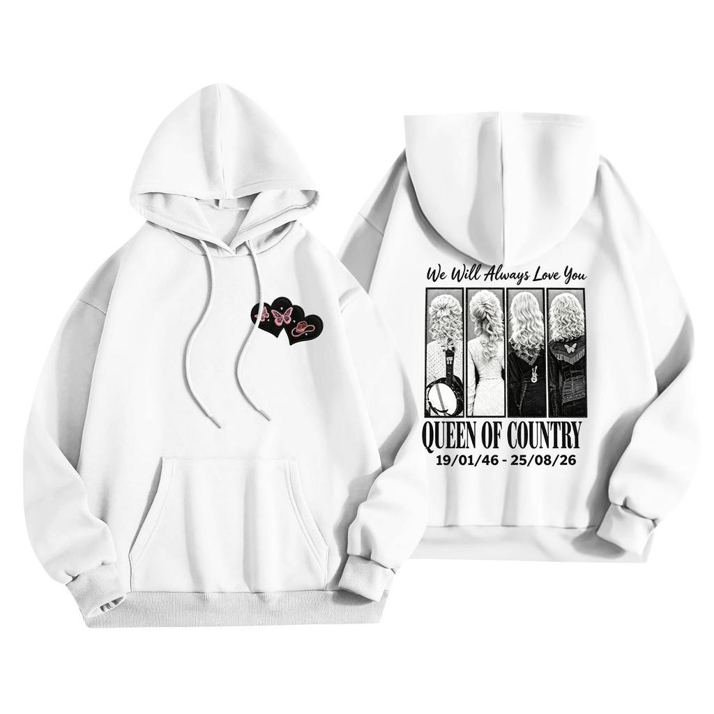 Women's Casual Loose Fit Hoodie with Letter Graphic