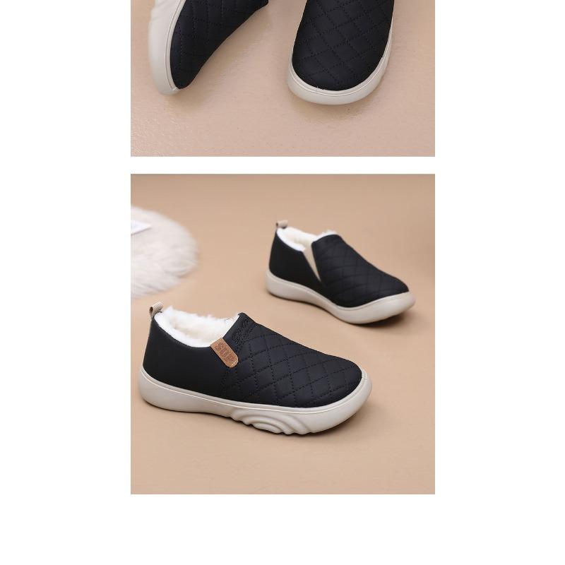 Winter New Women's Cotton Shoes Are Warm and Non-slip, and A Pair of Mom Shoes Are Fleece and Thickened Casual Cotton Boots