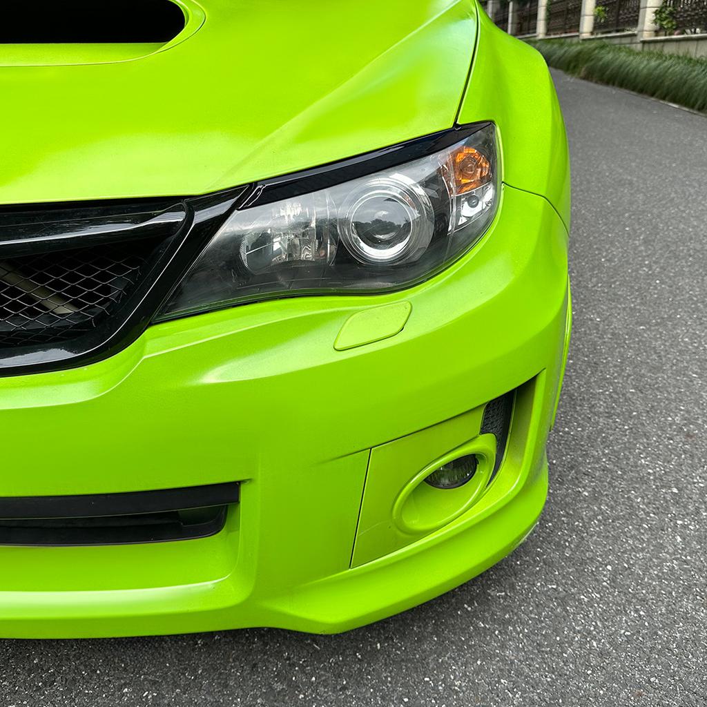 2Pcs Headlight Cover Eyelid Eyebrow Gloss Black Headlight Eyelids Car Body Kit Accessories For Subaru Impreza WRX STI 2007-2014
