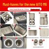 Compatible with 26 AITO M7 models, this silicone car interior set features wireless charging capabilities and decorative modifications.