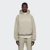 Fear of God Essentials Felpa con cappuccio stampata foderata in pile Autunno Inverno 22 Felpa con cappuccio unisex Grigio Fumo FOG-FW22-825