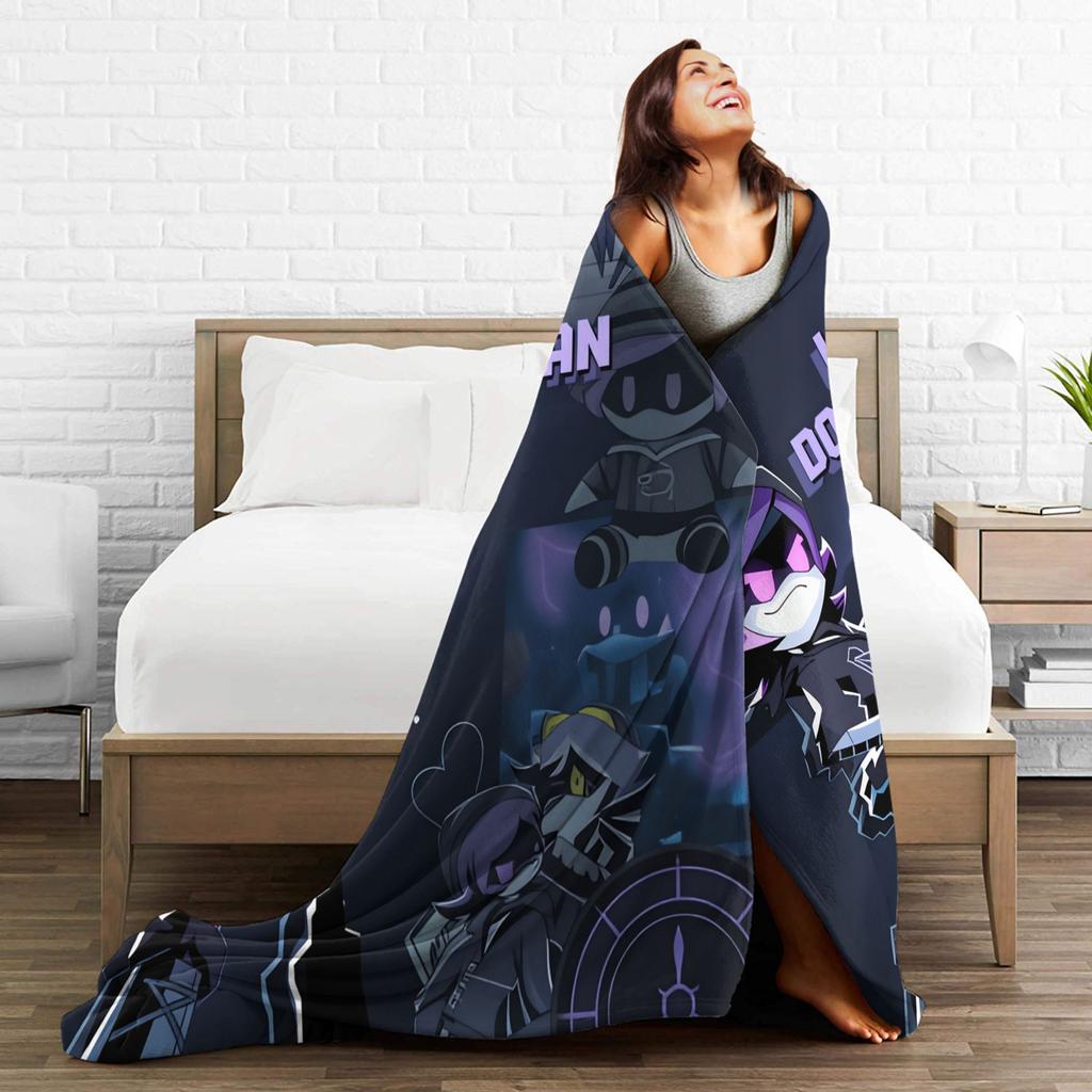 Murder Drones N and Uzi Blanket  Warm Soft Street Trend Plush Throw Blanket For Bedroom Travel Flannel Bedspread Bed Cover