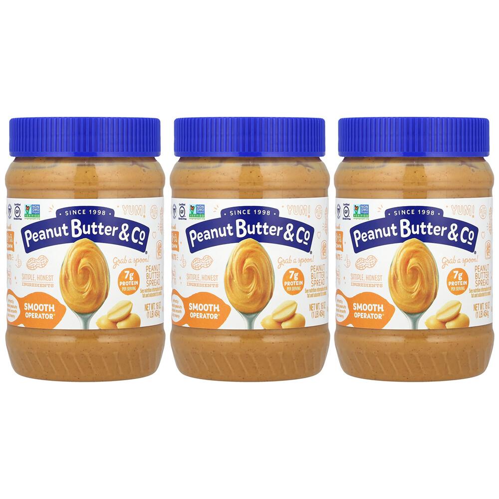 Peanut Butter & Co. Crunch Time Peanut Butter Spread, 454g (16oz) - 3 Pack 454g - 3 ea