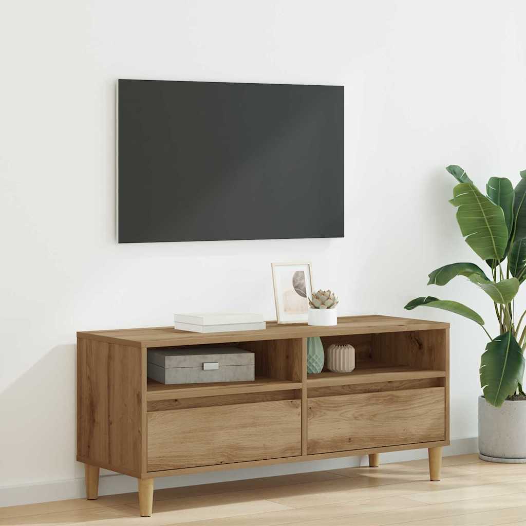 TV Stand Artisan Oak 100 x 34.5 x 44.5 cm Particleboard