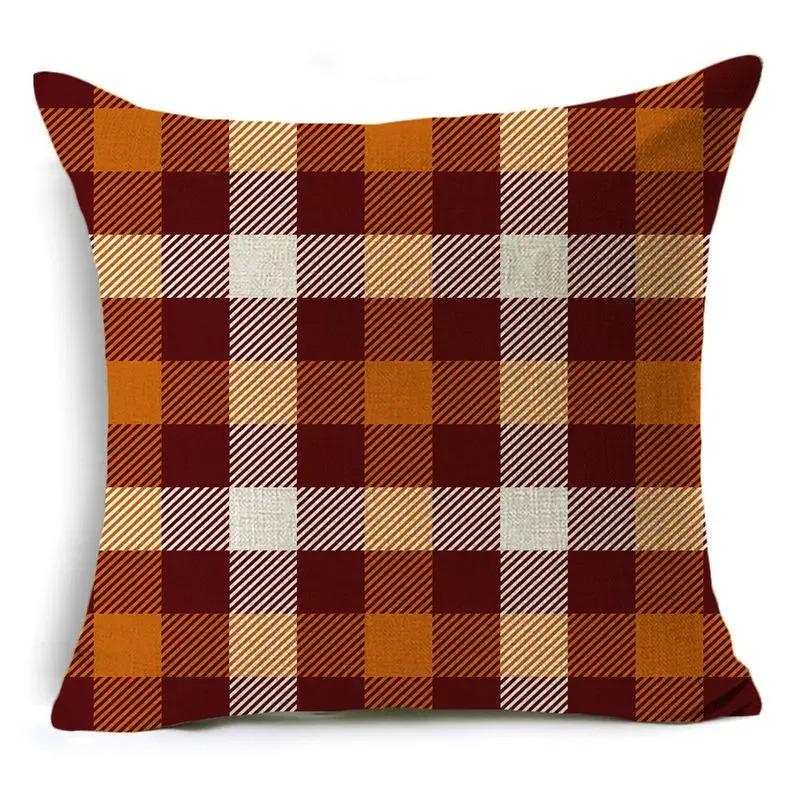 Thanksgiving Fall Pumpkin Cushion Cover Farmhouse Truck Peach Skin Pillowcase Autumn Harvest Home Sofa Decor Throw Pillow Cover