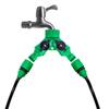 2-Way Y Garden Hose Splitter Double Outlet Water Tap Connector with Separate Control Valves for Lawn Irrigation