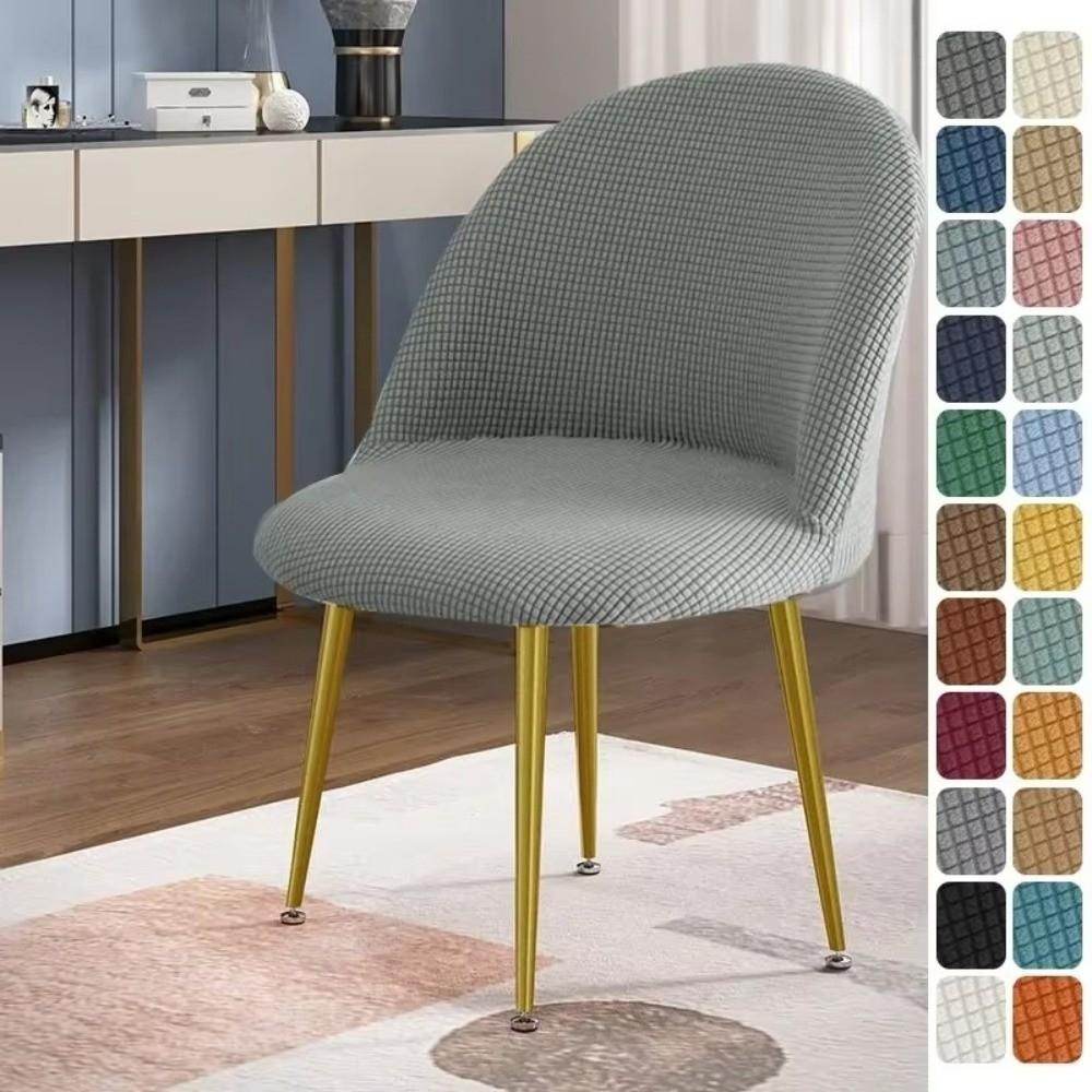 Anti-slip Low Back Duckbill Dining Chair Cover Backrest Protector  for Home Hotel Decoration