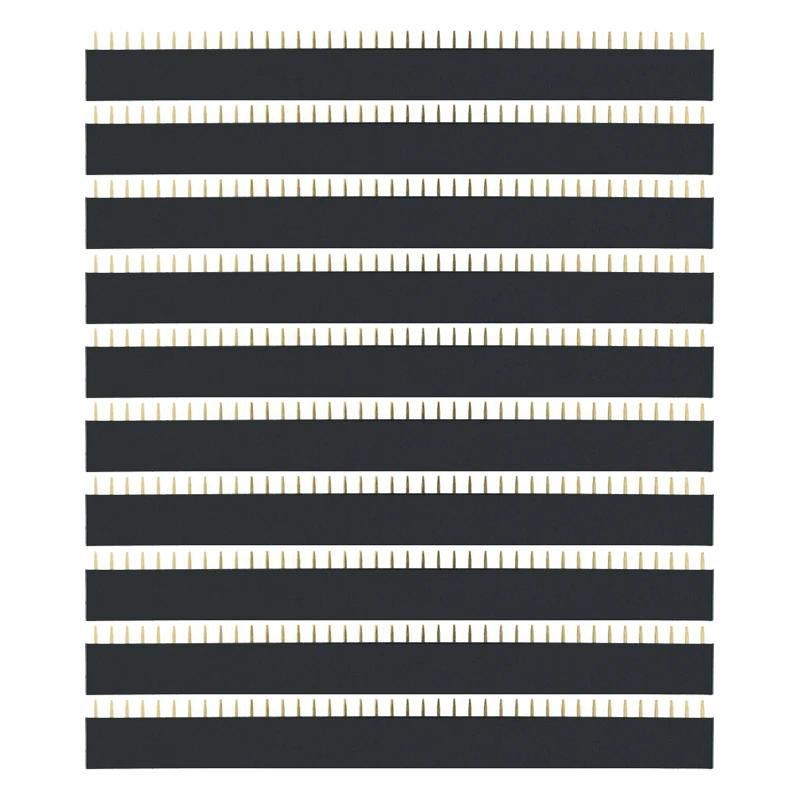 10PCS 1x40Pin 2.54mm Single Row Female + 10pcs 1x40 Male Pin Header Connector
