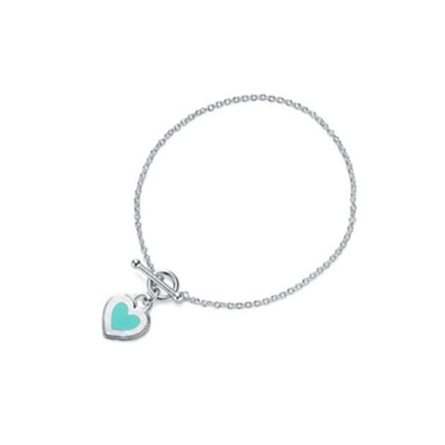 

100% стерлингового серебра 925 пробы оригинальный высококачественный брендовый женский браслет в форме сердца модный простой парный браслет 18cm