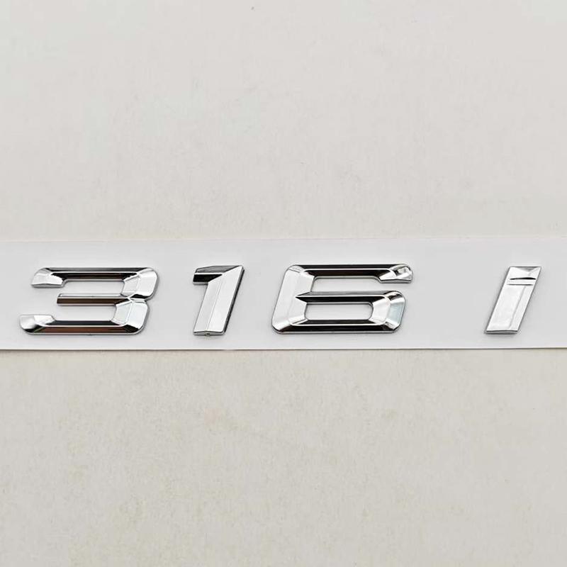 

3D ABS Chrome Black Car Styling Logo 316i 318i Badge Rear Trunk Emblem Decal For BMW 3 Series E36 E46 Auto Accessories