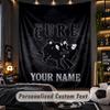 Wandteppich The Cure Benutzerdefinierter Name Text Personalisierter Wandbehang Teppich Heimwanddekoration