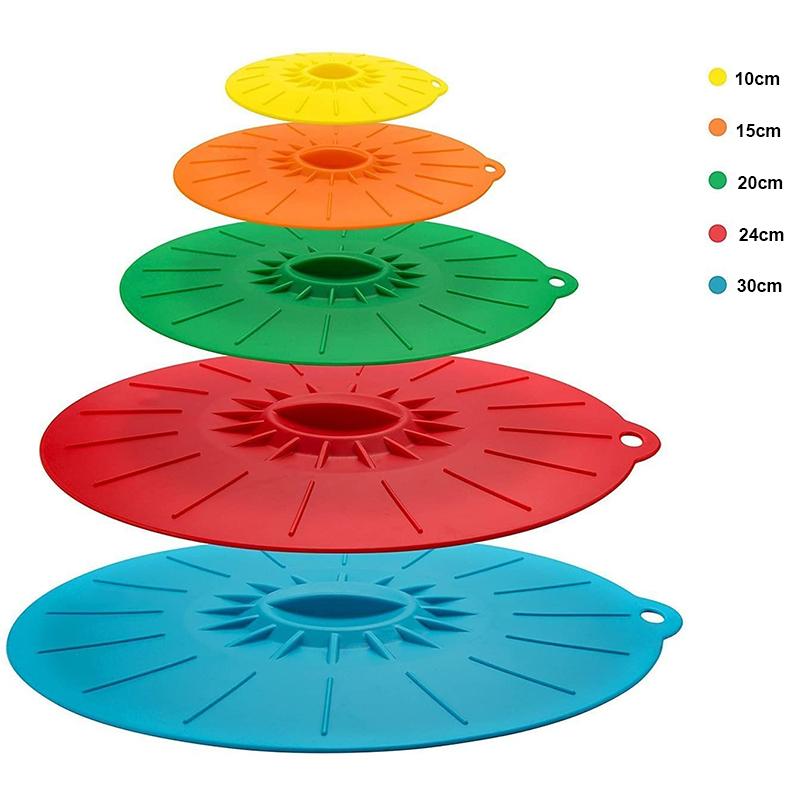 Microwave Bowl Cover Cooking Tools Food Reusable Silicone Stretch Lids Pot Pan Universal Lid Cover Bowl Pot Kitchen Accessories