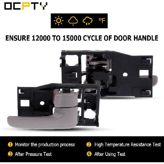 OCPTY Door Handle Interior Passenger Right Side Replacement fit 2001-2007 Sequoia 2004-2006 Tundra Inside Door Handle Gray