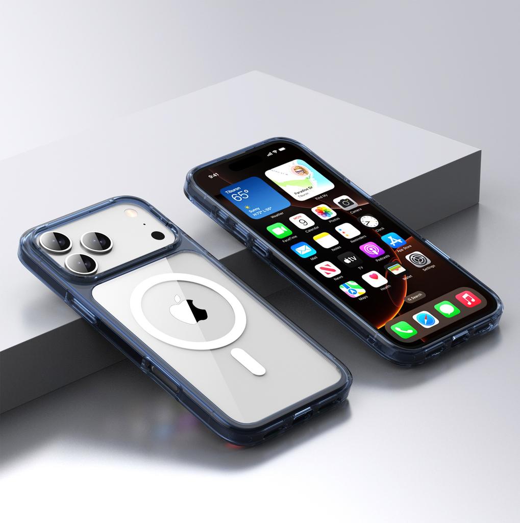 Applicable To Apple 17promax Mobile Phone Case, New Transparent Iphone15pro Magnetic Protective Case 16e Anti-drop Case