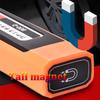 Rechargeable LED Work Light with Magnet Maintenance Lighting Flashlight Red Warning Torch COB  Light with Hook Outdoor Camping