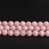 Beibeifu Pink Opal Chalcedony Round Beads for DIY Handmade Jewelry Accessories