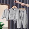 Autumn Kids Girls Clothing Casual Tracksuit Long Sleeve Cartoon Bear Sets Infant Clothes Baby Pants
