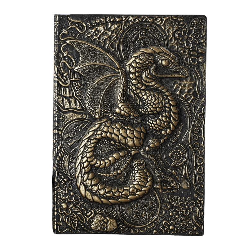 

of Magic Note 3D тисненая кожаная винтажная записка Dragon Dragon Dragon x Antique Notebook с кожаной обложкой Тисненый ретро-блокнот Magic Book