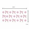New Clear UV DTF Transfer Sticker Waterproof Smooth Libbey Glasses Wraps DIY Bow Theme Pink Bow Decals for Cup Decoration