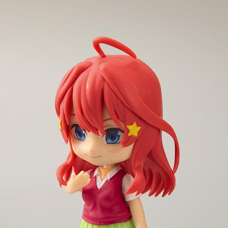 5pcs/Set Q Version Japanese Anime The Quintessential Quintuplets Action Figure PVC Material Model Dolls Toy Collect Ornaments Do