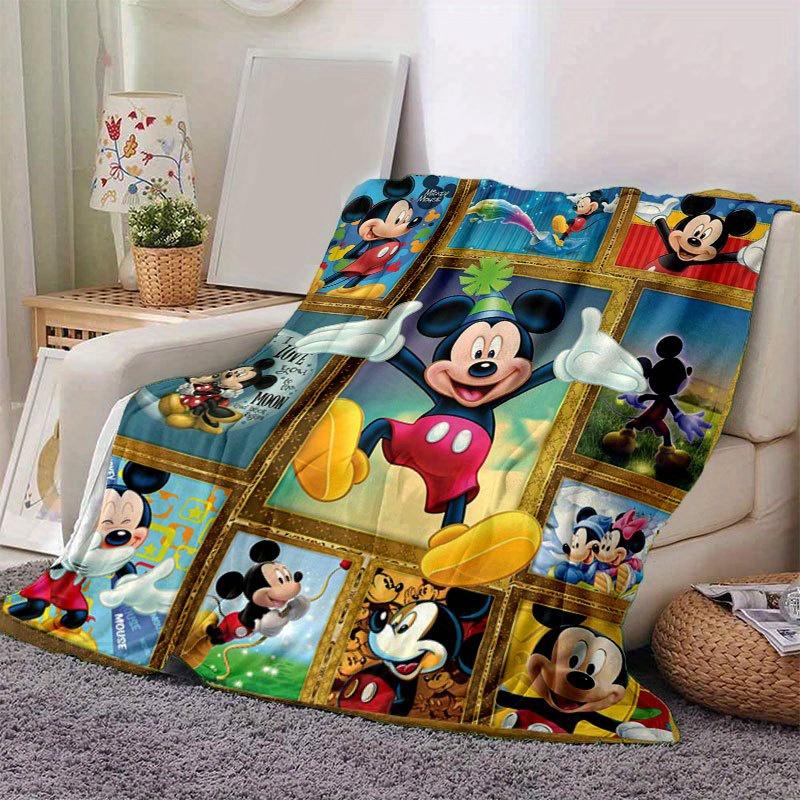 

Mickey and Minnie Blanket Ultra-Soft, Warm, Cozy Throw for Living Room, Sofa, Four Seasons Travel Accessory Cute Cartoon Character Home Decoration 80x120cm